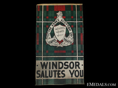 The Essex Scottish Regimental Departure Banner