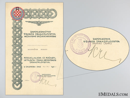 croatia,_independent_state._a_rare_award_document_for_the_honorary_pilot's_badge1945_croatian_award_d_5363f878e4dd4