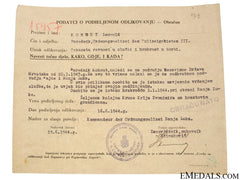 Croatian Wwii Original Document