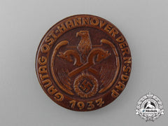 A 1937 Nsdap Ost-Hannover District Council Day Badge By E.o Friedrich