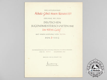 a1942_hj_summer_competition_games_in_breslau_award_document_d_0074_1_1
