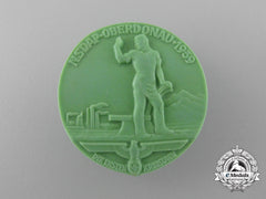 A 1939 Nsdap Upper-Danube District Council Day Badge Richard Sieper & Söhne