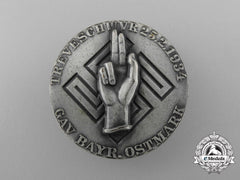 A Fine Quality 1934 District Bavaria-Ostmark Oath Of Allegiance Badge By R. Wachtler & Lange