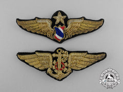 Two Royal Thai Air Force Badges