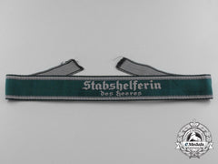 A German Army “Stabshelferin Des Heeres” Cufftitle