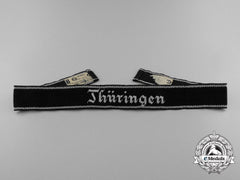 A Scarce Ss Thüringen Officer's Cufftitle; Rzm Tagged