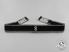 A Scarce Allgemeine-Ss Standarte 8 Cufftitle; Rzm Tagged