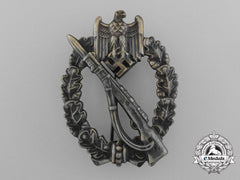 A Fine Quality Manufacture Bronze Grade Infantry Assault Badge By Ferdinand Wiedmann