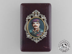 An Exquisite King Hussein Of Jordan Presentation Badge In Gold & Diamonds