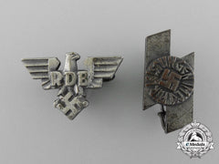 Two Miniature German Badges