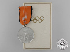 An Absolutely Mint 1936 Berlin Olympic Games Commemorative Medal In Its Original Case Of Issue