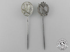 Two Wehrmacht Miniature Awards