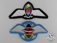 Two Air Force Pilot Wings; Kenya & Tanzania
