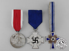 A Lot Of Three Third Reich Period Medals, Awards, And Decorations