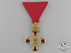 Austria, Empire. A Golden Cross Of Merit With Crown By, Braun Of Vienna