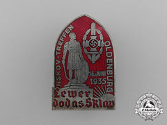 A Fine Quality National Socialist War Victim’s Care Oldenburg Veteran’s Meeting Badge
