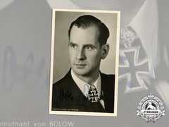 A Wartime Signed Picture Postcard Of U-Boat Commander Otto Von Bülow