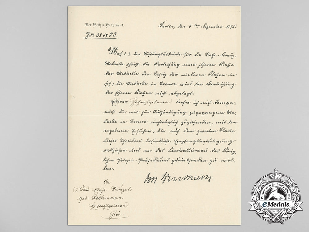 an1898_award_document_for_red_cross_medal_to_elisabeth_wentzel;_academy_of_science_d_1115_1