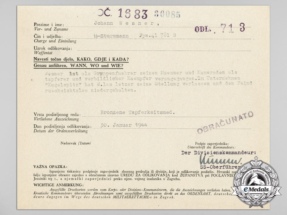 an_excellent_german&_croatian_bravery_document_to_ss-_sturmmann_in_yugoslavia_d_1124