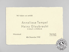 Germany, SS. A Document Group to the SS Totenkopf & later the Prinz Eugen Division
