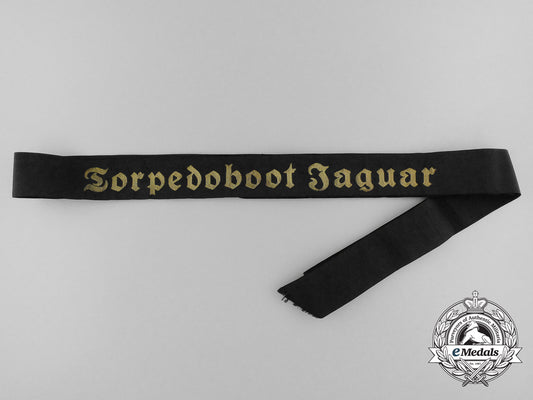 a_mint_torpedoboot_jaguar_cap_tally_d_1162_1