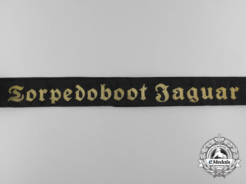 a_mint_torpedoboot_jaguar_cap_tally_d_1163_1