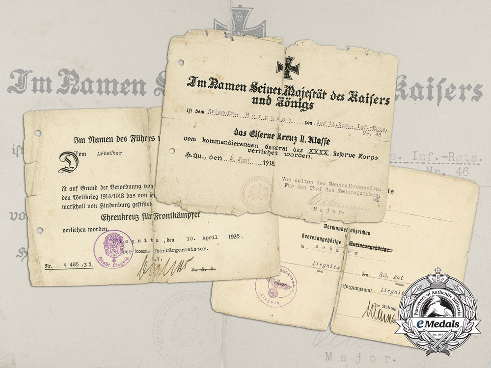 a_group_of_first_war_award_documents_to_infanterie-_regiment_graf_kirchbach_d_1189_1