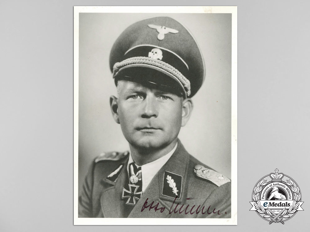 a_signed_depiction_of_waffen-_ss_knight's_cross_recipient_otto_kumm_d_1199