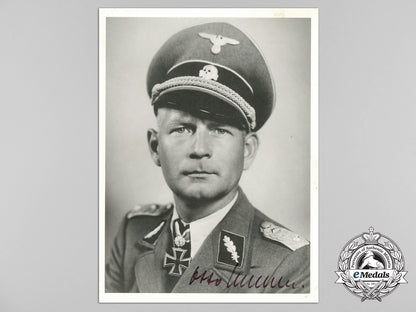 a_signed_depiction_of_waffen-_ss_knight's_cross_recipient_otto_kumm_d_1199