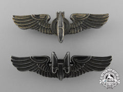 Two Balfour-Made Army Air Forces Reduced Size Badges
