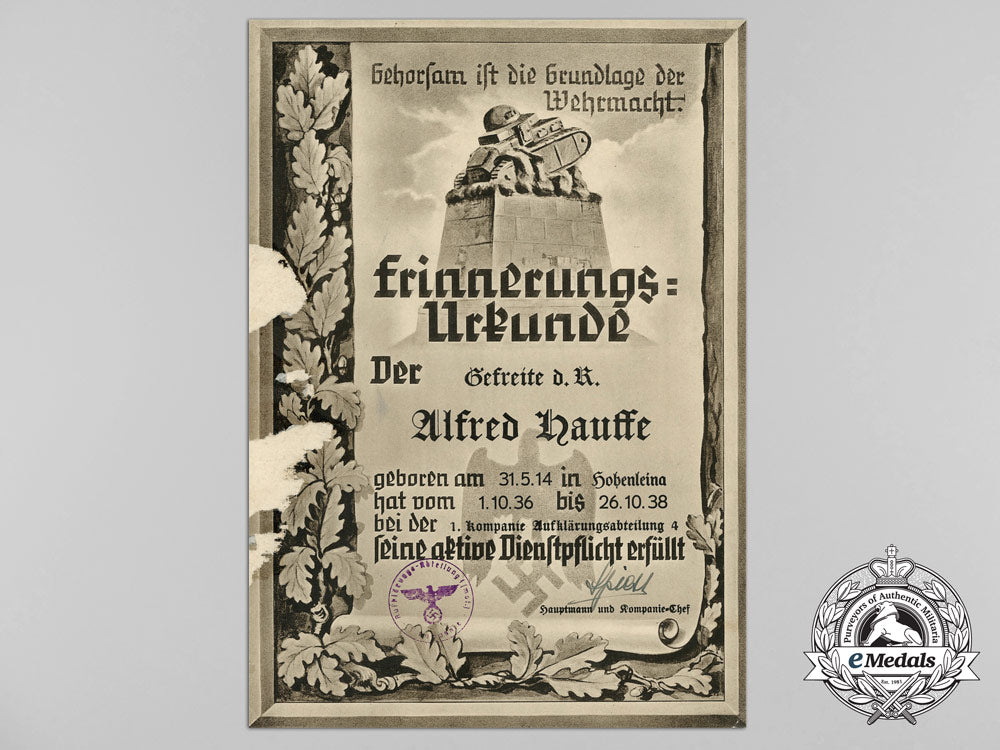 two_large_award_documents_to_alfred_hausse;_reconnaissance_detachment_d_1272_1