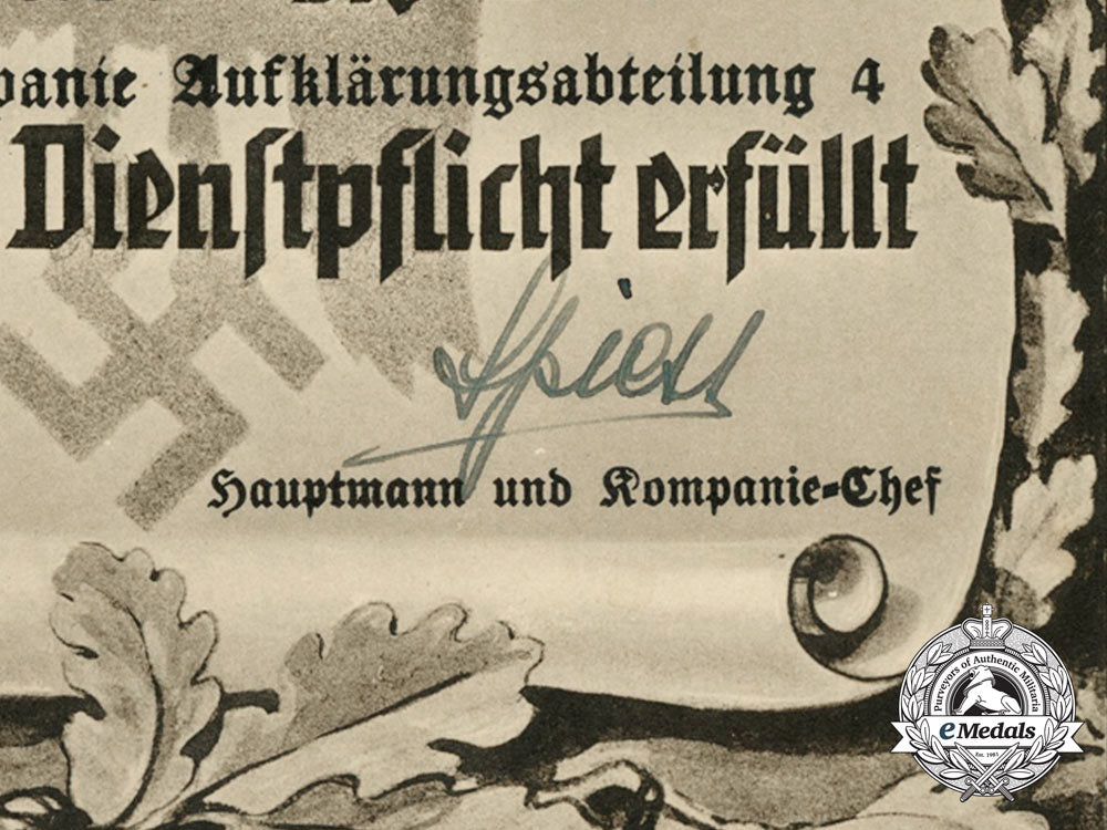 two_large_award_documents_to_alfred_hausse;_reconnaissance_detachment_d_1273_1