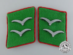 A Pair Of Scarce German Luftwaffe Ground Division Collar Tabs