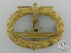A Kriegsmarine Submarine War Badge By "Schwerin Berlin 68"