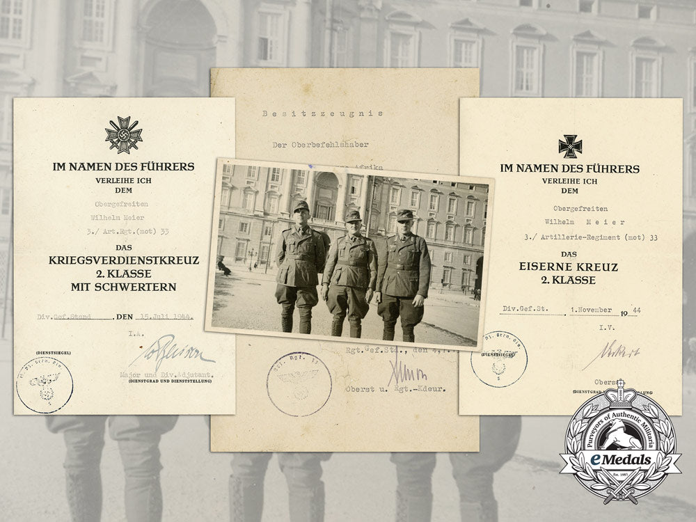 an_afrika_korps_award_document_grouping_to_the_motorized_artillery_d_1332_1