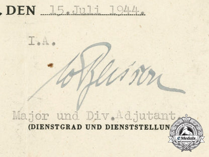 an_afrika_korps_award_document_grouping_to_the_motorized_artillery_d_1334_1
