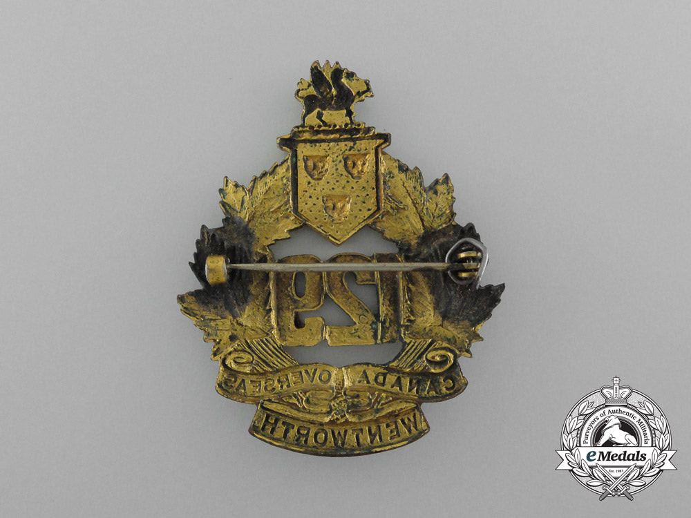 a_first_war129_th_infantry_battalion_officer's_cap_badge_d_1345_1