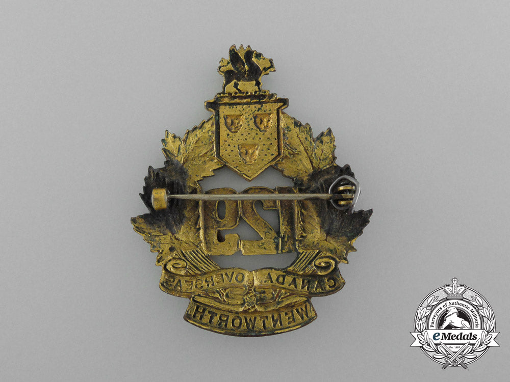 a_first_war129_th_infantry_battalion_officer's_cap_badge_d_1345_1