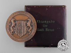 A Second War Period City Of Neuss Honour Award With Case