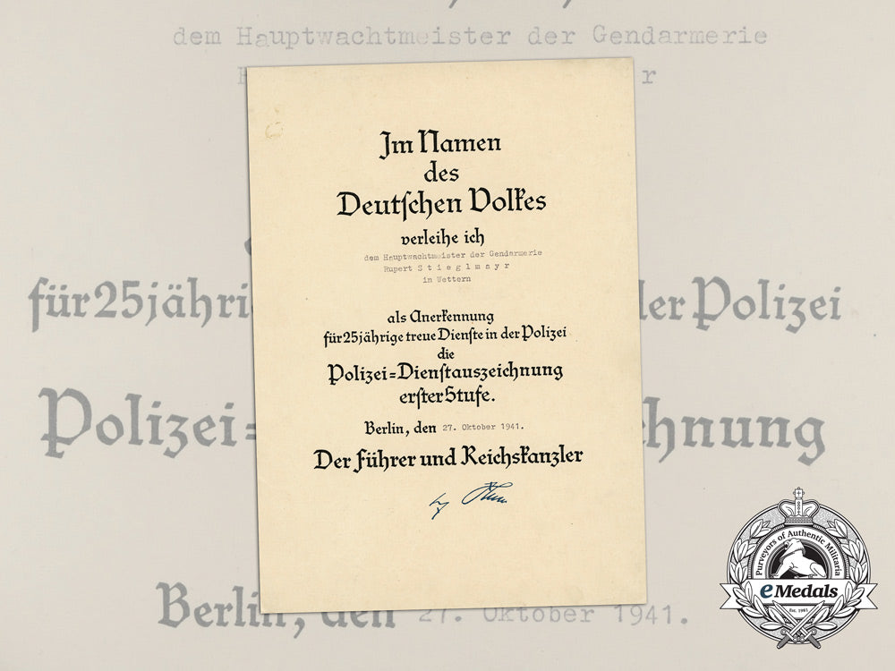 an_award_document_for_a_first_class(25_year)_police_long_service_award_d_1490_2_1