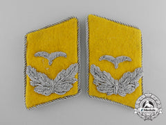 A Set Of Luftwaffe Flight Lieutenant Collar Tabs