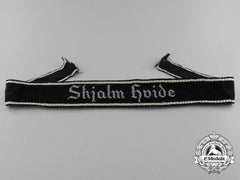 A Scarce Danish Schalburg Corps Company Cufftitle; Skjalm Hvide