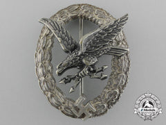 A Early Radio Operator & Air Gunner Badge By Assmann