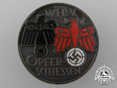 A Rare Winterhilfswerk Tirol Shooting Competition Achievement Badge; Bronze Grade By K. Picht