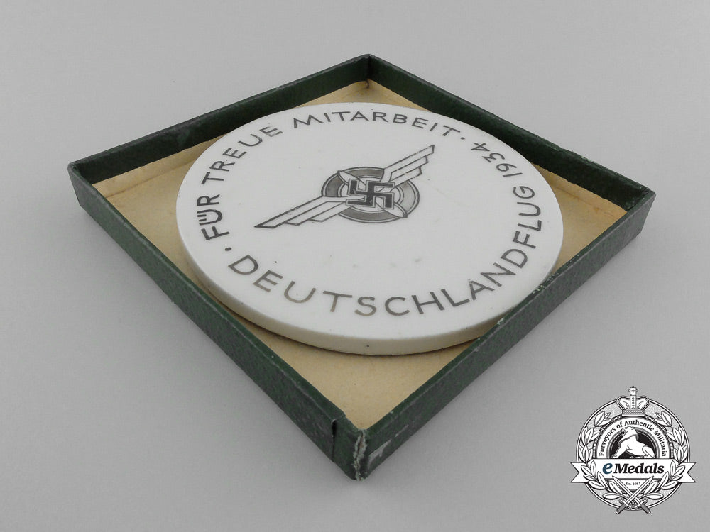 a_large&_rare1934_porcelain_dlv/_nsfk_honour_plaque_for_faithful_service_with_case_d_1751