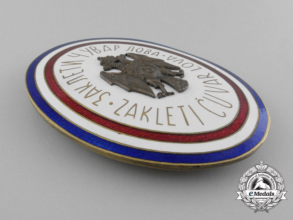 yugoslavia,_kingdom._a_badge_of_the_sworn_game_warden,_by_knaus,_zagreb_d_1804
