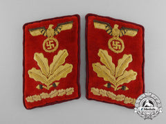 A Fine Pair Of Collar Tabs For Gau Oberbefehlsleiter (Senior Command Leader)