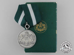 Denmark, Kingdom. A Police Long Service Medal For Twenty-Five Years' Service, Boxed