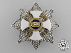An Italian Order Of The Crown; Grand Officer Breast Star By Alberti & Co.