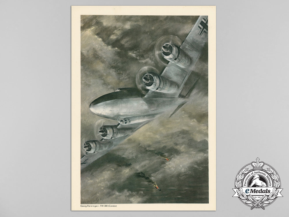 a_print_depicting_a_luftwaffe_focke-_wulf200_condor_bomber_in_action_d_2220_1